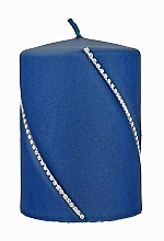 Dekorative Kerze 7x10 cm blau - Artman Bolero Mat — Bild N2