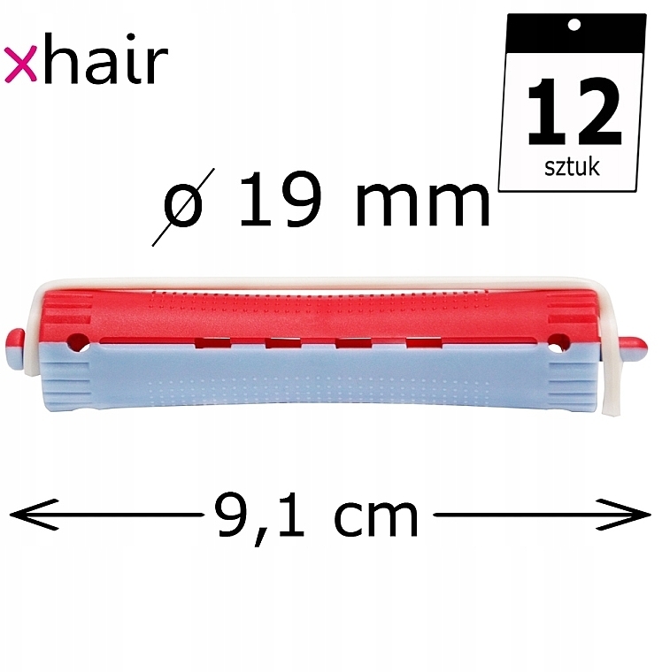 Lockenwickler d19 mm rot und blau - Xhair — Bild N1