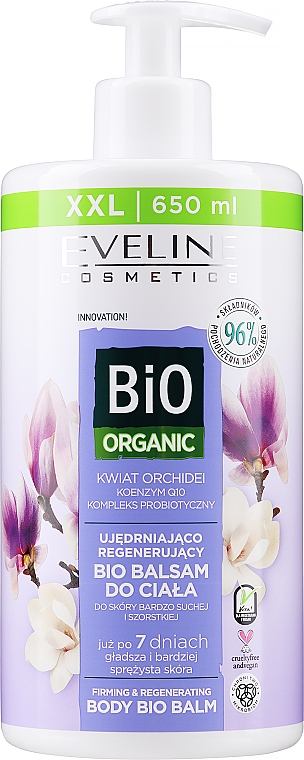 Körperbalsam Orchidee - Eveline Cosmetics Bio Organic Firming & Regenerating Body Bio Balm — Bild N1