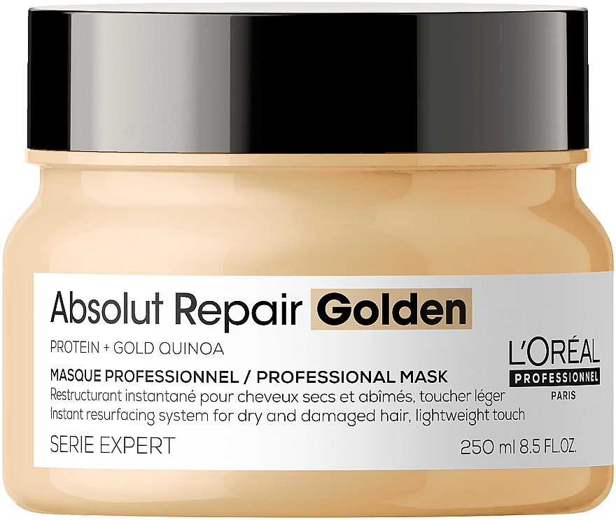 Regenerierende Maske für geschädigtes Haar - L'Oreal Professionnel Absolut Repair Gold Quinoa +Protein Mask