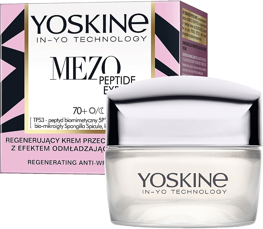 Regenerierende Anti-Falten-Creme 70+ - Yoskine Mezo Peptide Expert Face Cream — Bild N2