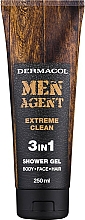 Körper, Gesicht und Haar Duschgel für Männer 3in1 - Dermacol Men Agent Extreme Clean 3in1 Shower Gel — Bild N1