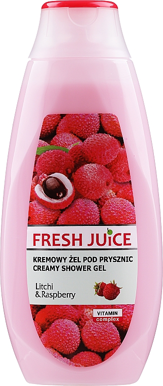 Creme-Duschgel "Litschi & Himbeere" - Fresh Juice Creamy Shower Gel Litchi & Raspberry — Bild N1