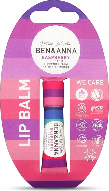 Lippenbalsam Himbeere - Ben & Anna Lip Balm Raspberry — Bild N1