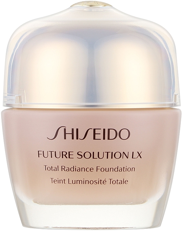 Flüssige Foundation gegen fettige Haut und Pigmentflecken LSF 20 - Shiseido Future Solution LX Total Radiance Foundation SPF 20