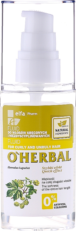 Fluid mit Hopfenextrakt für lockiges und widerspenstiges Haar - O'Herbal — Bild N2