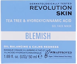 Gel-Gesichtsmaske - Revolution Skin Blemish Tea Tree & Hydroxycinnamic Acid Gel Mask — Bild N3