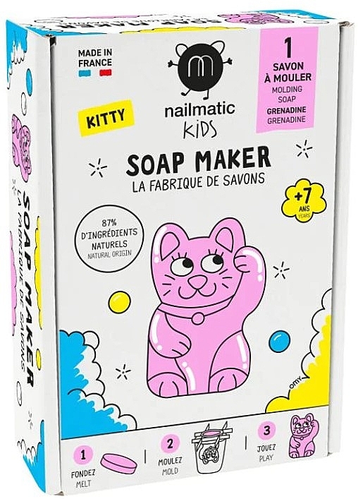 Set zur Seifenherstellung Selbermachen - Nailmatic Kitty Soap Maker  — Bild N1