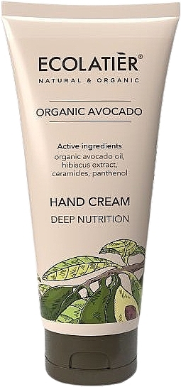 Handcreme Avocado - Ecolatier Hand Cream Deep Nutrition Organic Avocado — Bild N2