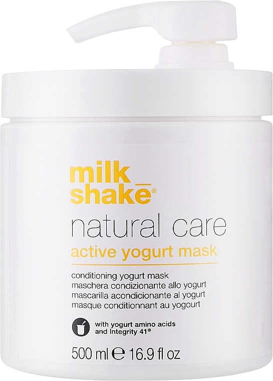 Reichhaltige Jogurtmaske für naturbelassenes und farbbehandeltes Haar - Milk Shake Natural Care Yogurt Mask — Bild N3