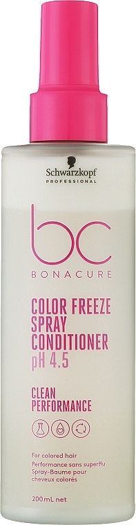 Spray-Conditioner für coloriertes Haar - Schwarzkopf Professional Bonacure Color Freeze Spray Conditioner pH 4.5 — Bild N2