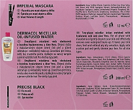 Dermacol Imperial (Mizellenwasser 200ml + Mascara 13ml + Eyeliner-Marker 1ml + Kosmetiktasche) - Make-up Set — Bild N3
