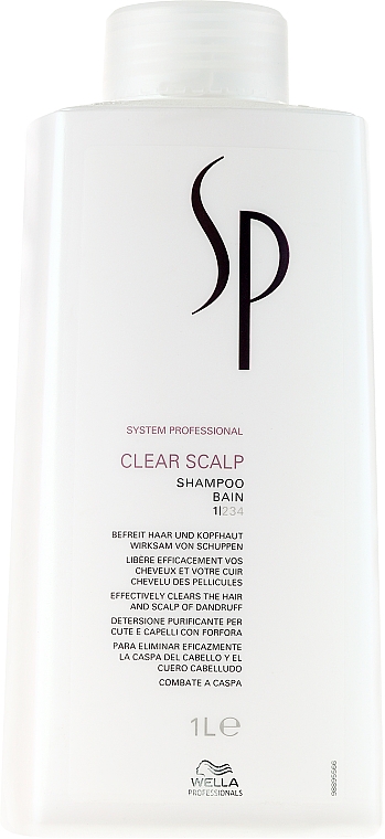 Sanftes Shampoo für schuppige Kopfhaut - Wella SP Clear Scalp Shampoo  — Bild N3