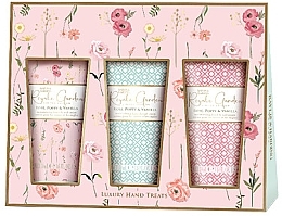 Handpflegeset - Baylis & Harding Royale Garden Rose, Poppy & Vanilla Luxury Hand Treats Gift Set (Handcreme 3x50ml) — Bild N1