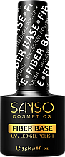 Düfte, Parfümerie und Kosmetik Nagellackbasis für semipermanenten Lack mit Nylonfasern - Sanso Cosmetics Fiber Base UV/Led Gel Polish