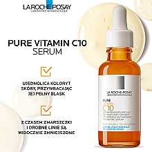 Anti-Falten Gesichtsserum mit reinem Vitamin C, Salicylsäure und Neurosensine - La Roche-Posay Pure Vitamin C10 Anti-Wrinkle Anti-Oxidant Renovating Serum — Bild N2