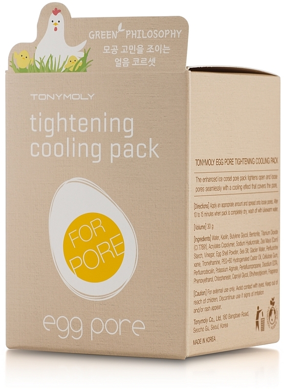 Kühlende Gesichtsmaske zur Verengung der Poren - Tony Moly Egg Pore Tightening Cooling Pack — Bild N3