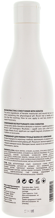 Regenerierender Conditioner mit Keratin - Mirella Hair Care Reconstructing Conditioner — Bild N2