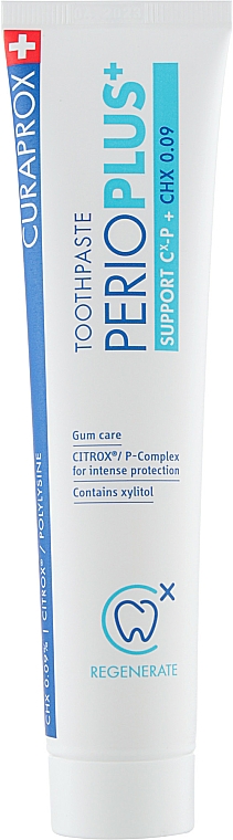 Schützende Zahnpasta mit 0,09 % Chlorhexidin - Curaprox PerioPlus+ Support Toothpaste — Bild N1