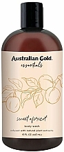 Düfte, Parfümerie und Kosmetik Pflegendes Duschgel mit Vitamn E, Kakadupflaume und Aprikosenextrakt - Australian Gold Essentials Sweet Apricot Body Wash
