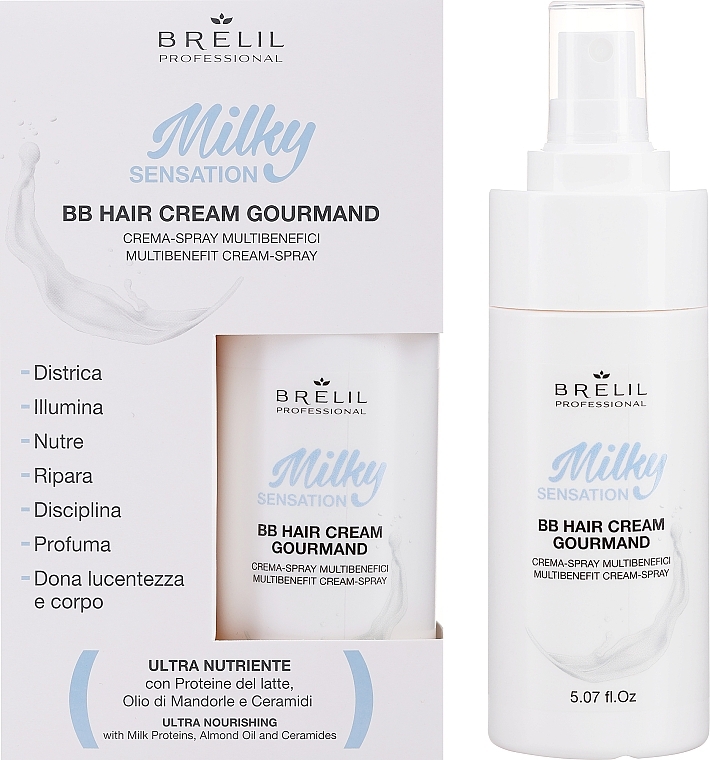 Creme-Spray für das Haar - Brelil Milky Sensation BB Hair Cream Gourmand  — Bild N1