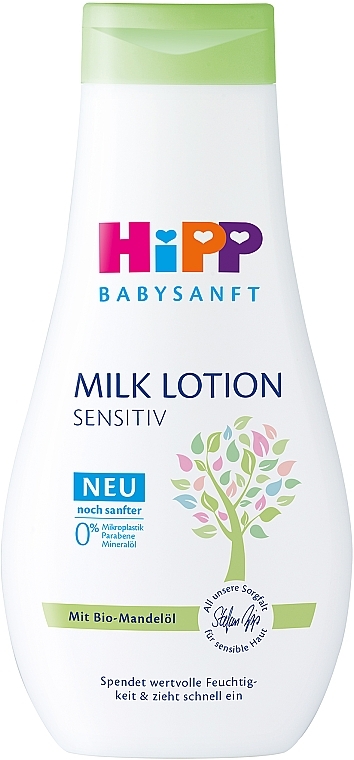 Kindermilch-Lotion mit Bio-Mandelöl - HiPP BabySanft Milk Lotion — Bild N1