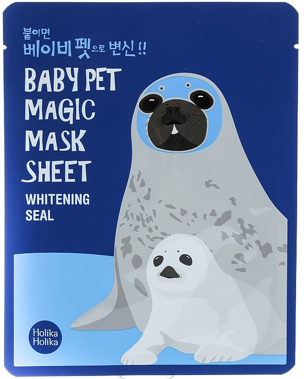 Aufhellende Tuchmaske - Holika Holika Baby Pet Magic Mask Sheet Whitening Seal