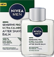 After-Shave-Balsam mit Hanföl und Vitamin E für empfindliche Haut - Nivea Men Sensitive Pro Ultra-calming — Bild N1