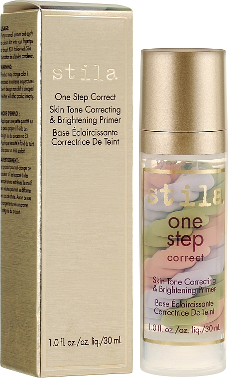 Illuminierender Serum-Primer für das Gesicht mit drei farbkorrigierenden Pigmenten - Stila One Step Correct Brightening Serum — Bild N2