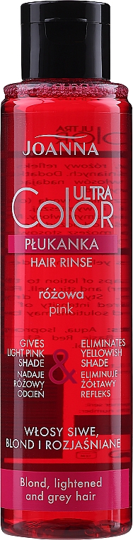 Rosa Tönungsspülung für helles Haar - Joanna Ultra Color System
