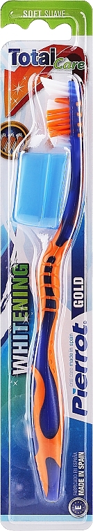 Zahnbürste weich Gold orange-blau - Pierrot — Bild N1