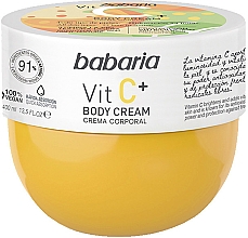 Feuchtigkeitsspendende Körpercreme mit Vitamin C für alle Hauttypen - Babaria Body Cream Vit C+ — Bild N1