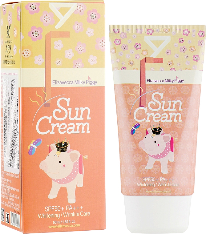 Pflegende Sonnenschutzcreme für das Gesicht SPF 50+ - Elizavecca Face Care Milky Piggy Sun Cream SPF 50+ — Bild N1