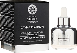 Intensiv tonisierendes Anti-Aging Serum für die Augenlider - Natura Siberica Caviar Platinum — Bild N1