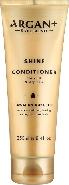 Pflegespülung für trockenes und stumpfes Haar mit fünf Ölen - Argan+ Shine Conditioner Hawaiian Kukui Oil — Bild N1