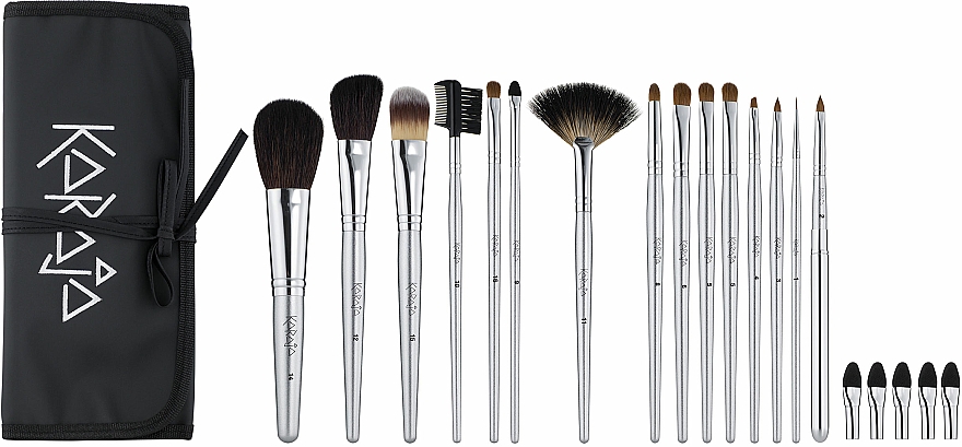 Make-up Pinselset 5-tlg. + Etui - Karaja Professional Brush Set — Bild N1