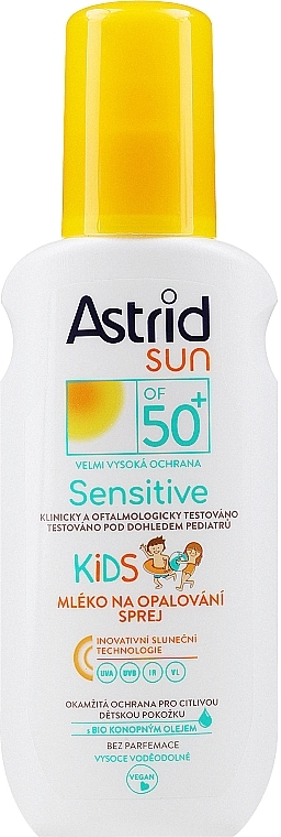 Baby-Sonnenschutzspray für empfindliche Haut SPF 50 - Astrid Sun Sensitive Kids — Bild N1