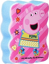 Badeschwamm für Kinder Peppa Pig Peppa auf Rollschuhen blau - Suavipiel Peppa Pig Bath Sponge — Bild N1