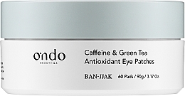 Düfte, Parfümerie und Kosmetik Antioxidative Augenpatches mit Koffein und grünem Tee - Ondo Beauty 36.5 Caffeine & Green Tea Antioxidant Eye Patches