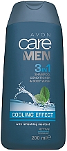 Düfte, Parfümerie und Kosmetik 3in1 Shampoo, Conditioner und Duschgel mit Kühleffekt - Avon Care Men 3in1 Shampoo, Conditioner & Body Wash Cooling Effect
