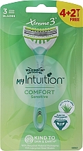 Düfte, Parfümerie und Kosmetik Einwegrasierer mit 3 beweglichen Klingen 6 St. - Wilkinson Sword My Intuition Xtreme 3 Comfort Sensitive