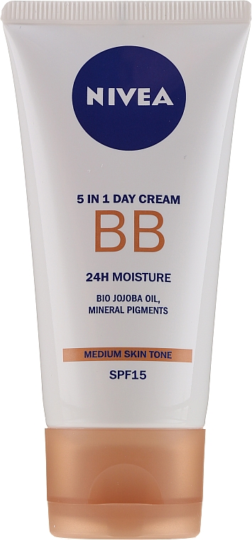 5in1 Feuchtigkeitsspendende BB Gesichtscreme SPF 15 - Nivea 5in1 BB Day Cream 24H Moisture SPF 15 — Bild N2