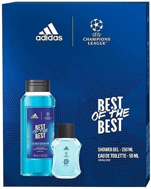 Adidas UEFA 9 Best Of The Best - Duftset (Eau de Toilette 50 ml + Duschgel 250 ml) — Bild N1