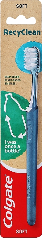 Biologisch abbaubare Zahnbürste weich blau - Colgate RecyClean Soft — Bild N1