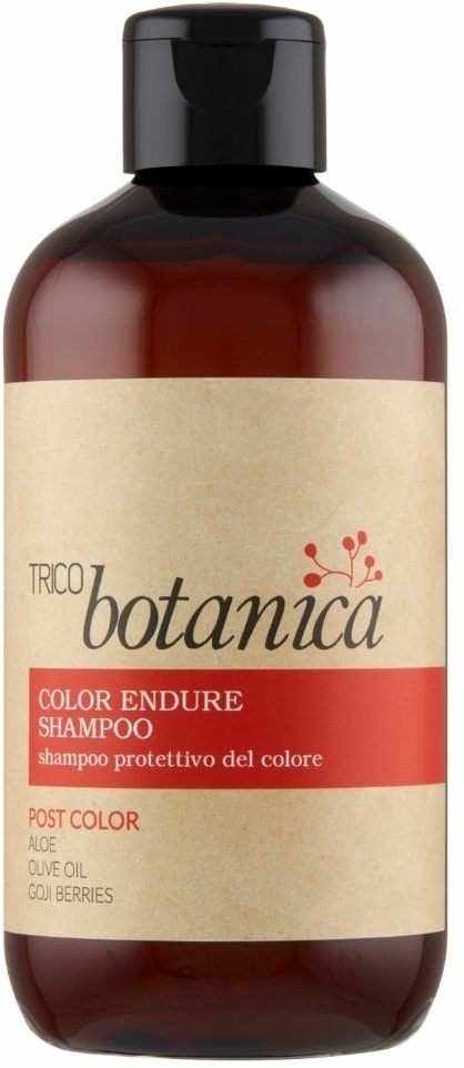 Farbschutz-Shampoo für coloriertes Haar mit Aloe, Olivenöl und Goji-Beeren - Trico Botanica Color Endure Shampoo — Bild 250 ml