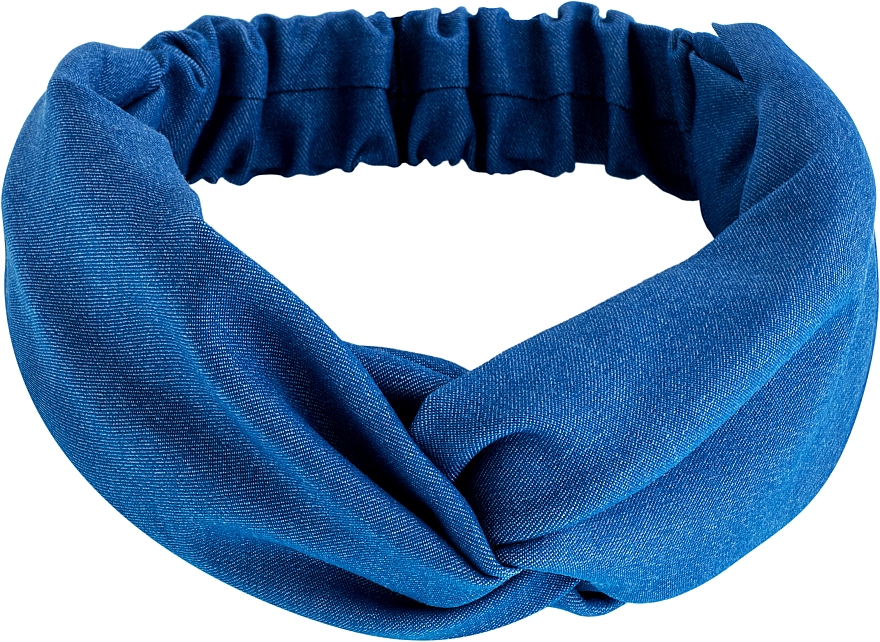 Stirnband Denim-Bindung blau Denim Twist - MAKEUP Hair Accessories — Bild N1