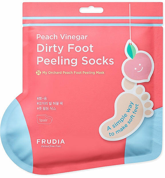 Fußpeeling-Maske in Socken mit Pfirsichduft - Frudia My Orchard Foot Peeling Mask — Bild N1