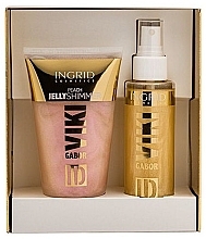 Düfte, Parfümerie und Kosmetik Körperpflegeset - Ingrid Cosmetics x Viki Gabor ID Golden Set 4 (Körperlotion 150ml + Körpernebel 125ml)