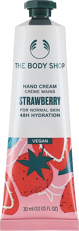 Handcreme mit Erdbeersamenöl - The Body Shop Strawberry Hand Cream