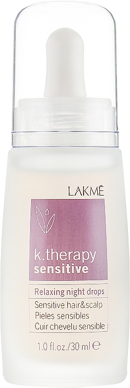 Beruhigende Lotion für empfindliche und gereizte Kopfhaut - Lakme K.Therapy Sensitive Relaxing Night Drops — Bild N1